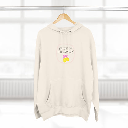 Fruit of the Spirit Three-Panel Fleece Hoodie - Inspirational Sweatshirt for Faith, Kindness, Joy and Peace, Motivational Gift for Holidays