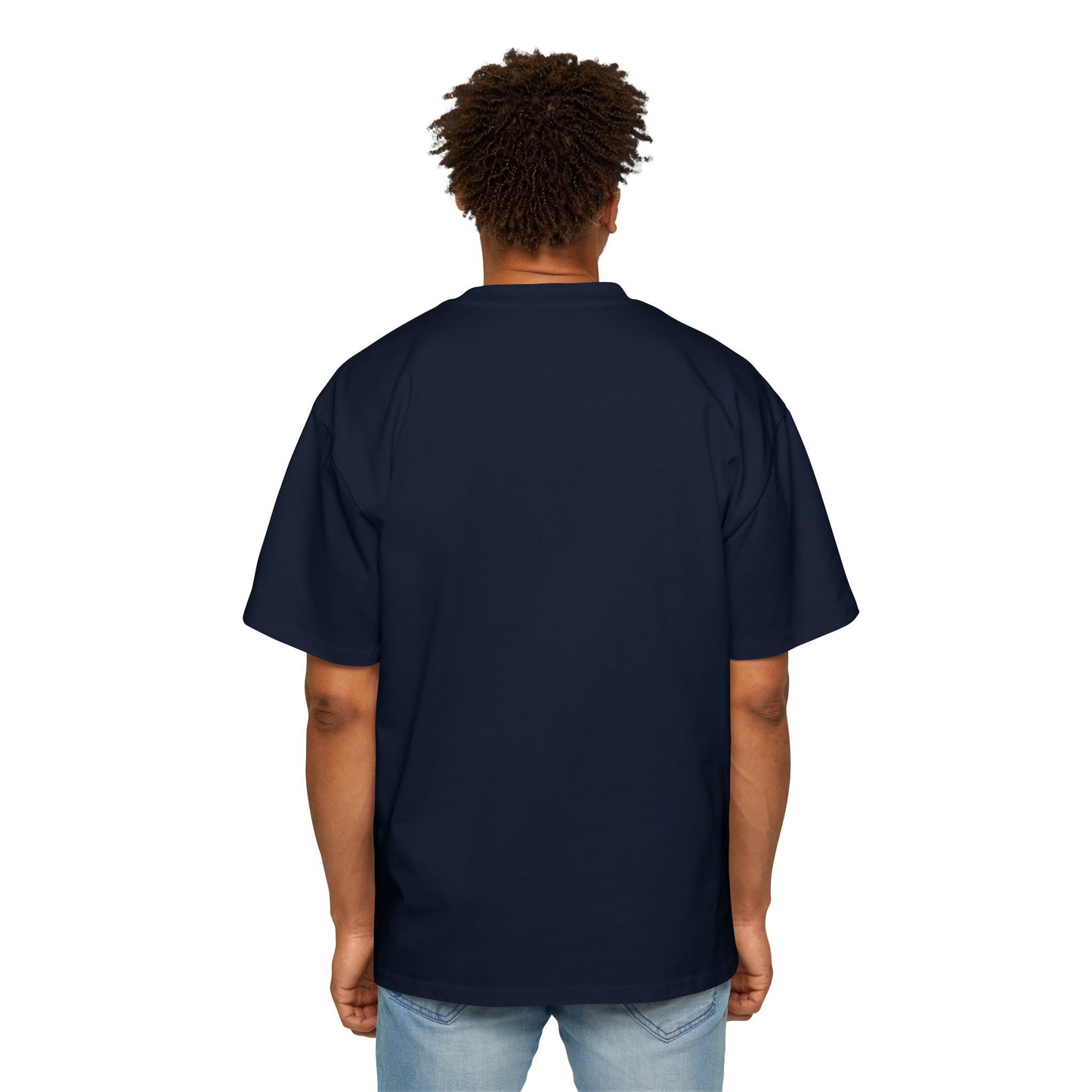 Make Heaven Crowded Oversized T-Shirt | Christian Worship Tee | Premium Heavy Weight Faith Apparel | Angel Harp Design | Faith & Flow