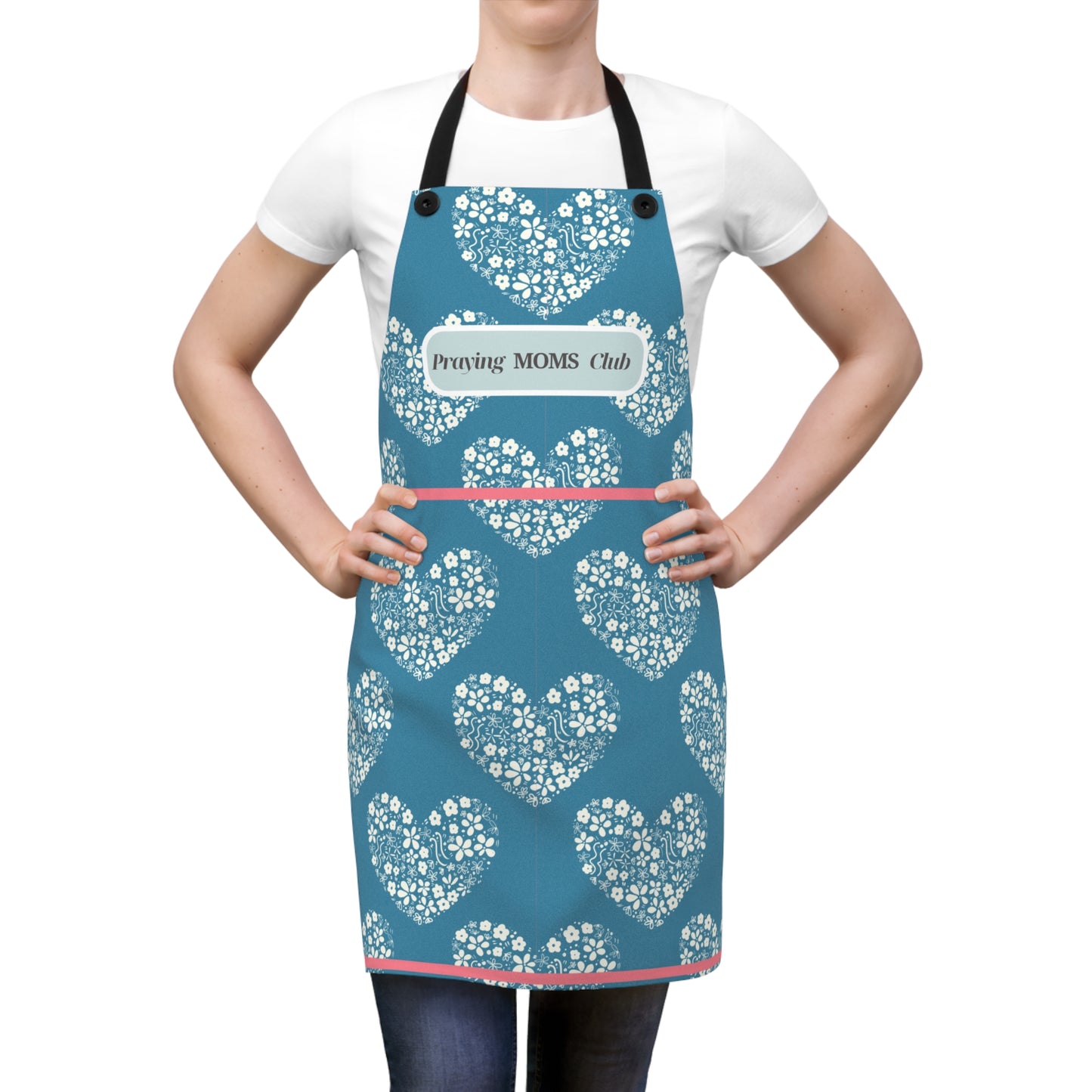 Heart Patterned Apron - Perfect for Praying MOMS Club Members
