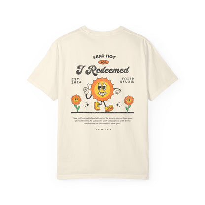 Redeemed Graphic T-shirt for Self-Expression, Spiritual Apparel, Casual Wear, Gift for Friends, Inspirational Daily Wear