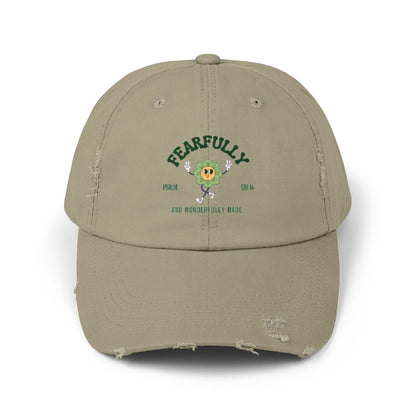 Unisex Distressed Cap with 'Fearfully Made' Design, Vintage Style Hat, Perfect Gift for Moms, Great for Everyday Wear, Casual [...]