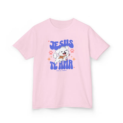 Jesus Te Ama Kids' Christian T-Shirt for Girls | Cute Kids T-Shirt | Boys Girls Apparel | Faith-Based Gift | Religious Children Clothing
