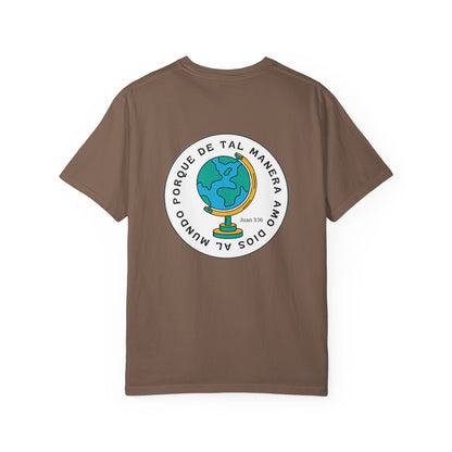 Christian Faith T-Shirt – “Porque de tal manera amó Dios al mundo” – Inspirational Scripture Tee