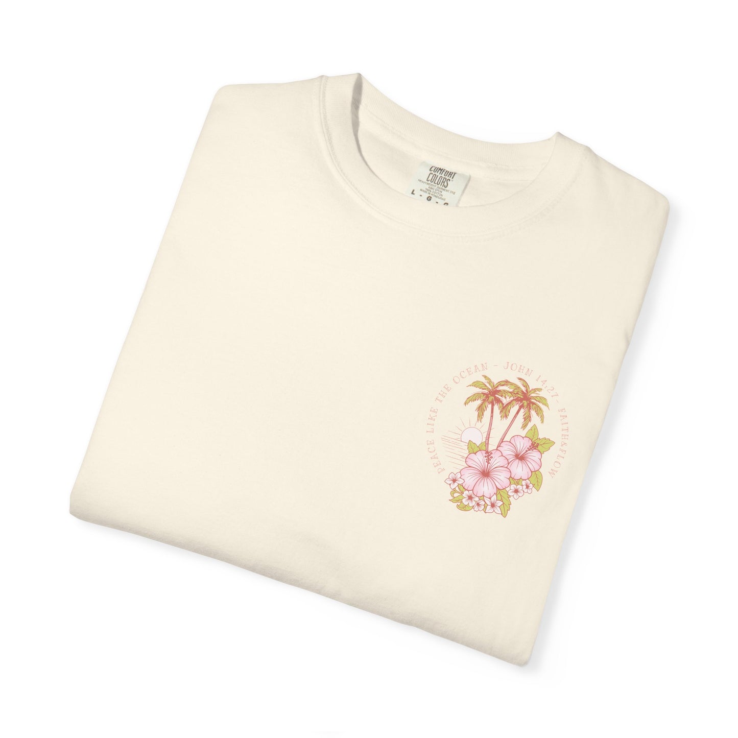 Women's Christian Tee — Peace Like the Ocean | John 14:27