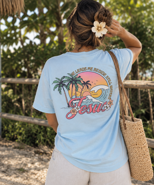 Still Waters Beach T-Shirt – Psalm 23