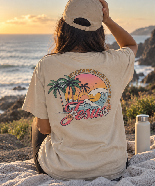 Still Waters Beach T-Shirt – Psalm 23