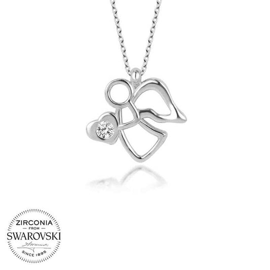 Divine Grace Swarovski Angel Necklace