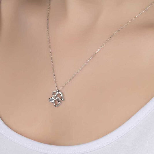 Divine Grace Swarovski Angel Necklace